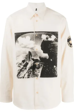 OAMC Chemise en coton à imprimé graphique