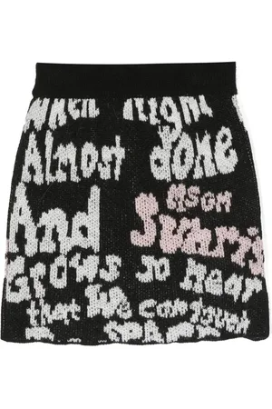 Msgm Jupe en maille intarsia