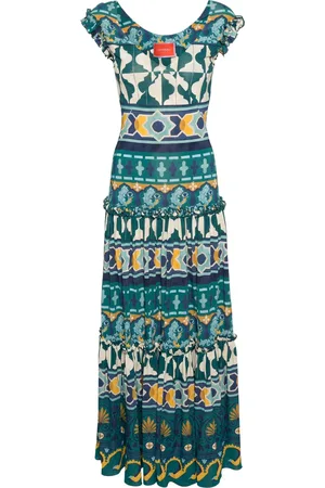 La DoubleJ Robe longue Pimento à imprimé graphique