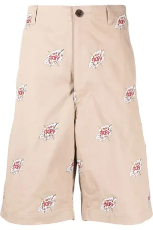 JUNYA WATANABE Short en coton à imprimé graphique
