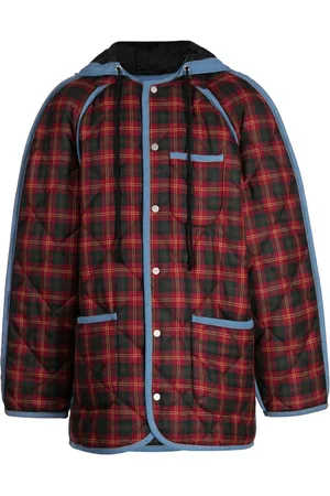 EgonLab Manteau à motif tartan