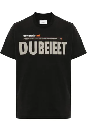 DOUBLET T-shirt en coton à logo imprimé