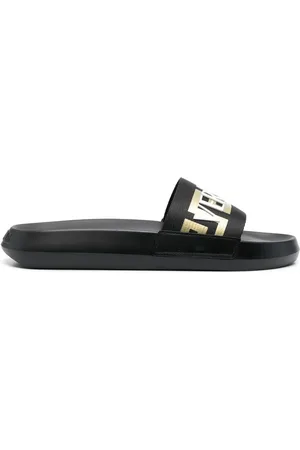 VERSACE Claquettes à logo appliqué