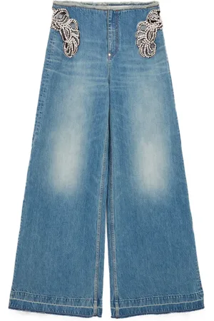 Stella McCartney Jean à ornements en cristal
