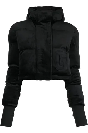 GCDS Veste bomber en velours à capuche