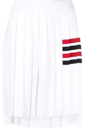 Thom Browne Jupe plissée à 4 bandes signature