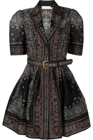 ZIMMERMANN Robe Matchmakerà motif cachemire