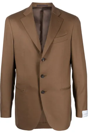 CARUSO Blazer en laine à simple boutonnage