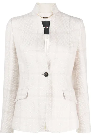 Kiton Blazer boutonné à carreaux