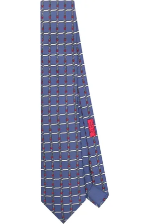 Hermès Cravate à imprimé ceinture (années 2000)
