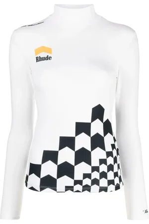 Rhude T-shirt à col montant