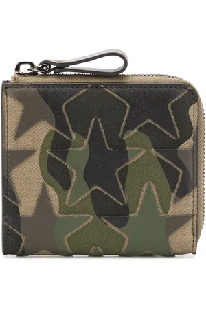 VALENTINO GARAVANI Portefeuille zippé à motif camouflage