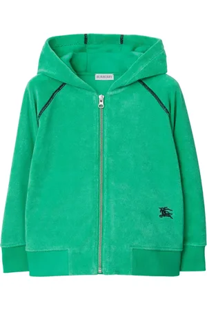 Burberry Hoodie zippé à motif EDK brodé