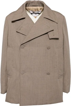 Jil Sander Blazer en laine à carreaux
