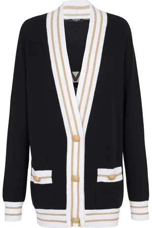 Balmain Cardigan imprimé à bords contrastants