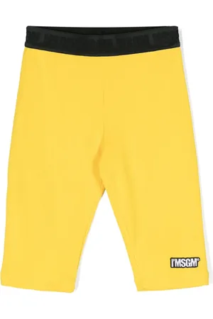Msgm Short en coton avec ceinture à logo