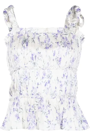 Ralph Lauren Blouse sans manches à fleurs