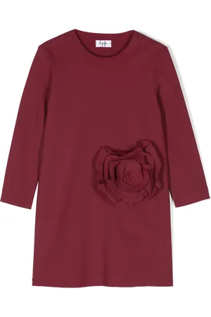 Il gufo Robe à fleurs appliquées