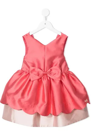 HUCKLEBONES LONDON Robe festonnée à détail de nœud