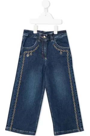 Aigner Jean ample à imprimé chaine