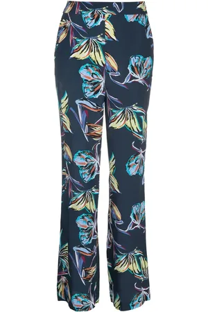 Diane von Furstenberg Pantalon droit à imprimé papillons