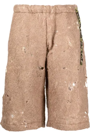 Vitelli Short en maille ajourée à effet usé