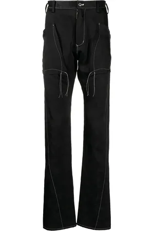 Sulvam Pantalon slim à coutures contrastantes
