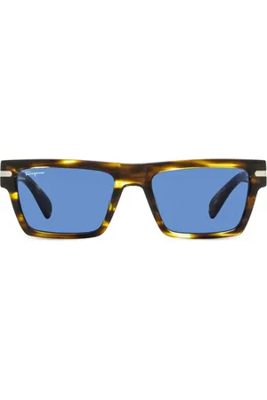 Salvatore Ferragamo Lunettes de soleil à monture rectangulaire