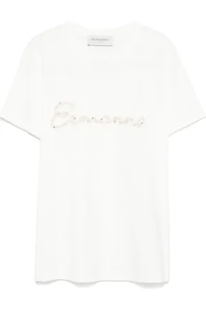 Ermanno Firenze T-shirt à logo brodé