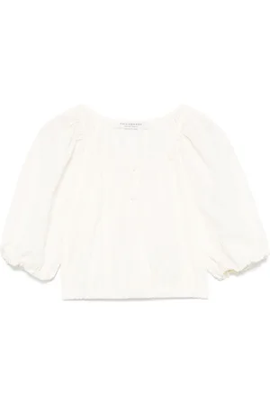 Serafini Blouse à coupe crop
