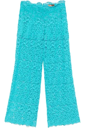 ERMANNO SCERVINO Pantalon à fleurs en dentelle