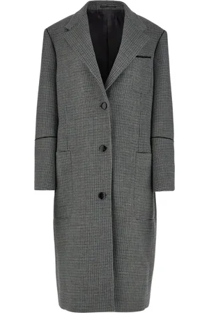 Salvatore Ferragamo Manteau boutonné à carreaux