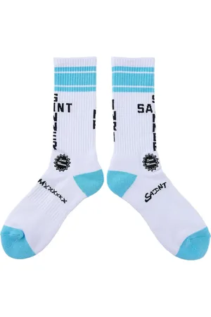 SAINT MXXXXXX Chaussettes à logo en jacquard