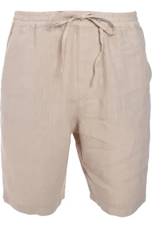 120% Lino Short en lin à lien de resserrage