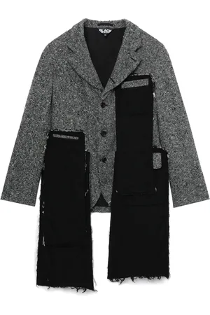 Comme des Garçons Blazer à empiècements en tweed