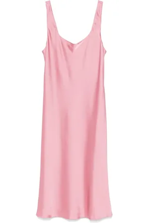Ralph Lauren Robe en satin à coupe mi-longue