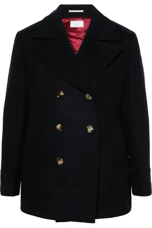 Brunello Cucinelli Manteau feutré à boutonnière croisée