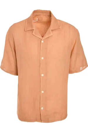 120% Lino Chemise boutonnée à manches courtes