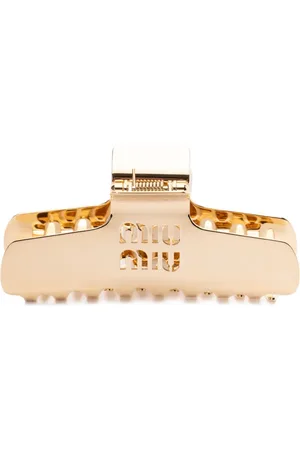 Miu Miu Barrette à logo embossé