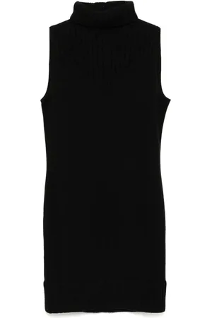CHANEL Robe évasée à design sans manches (2004)