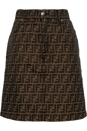 Fendi Jupe à motif zucca (années 1990-2000)