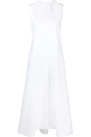 Jil Sander Robe longue à empiècements