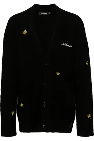 Nahmias Cardigan Sunshine à logo brodé