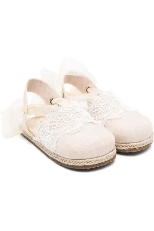 Babywalker Espadrilles à détails en dentelle