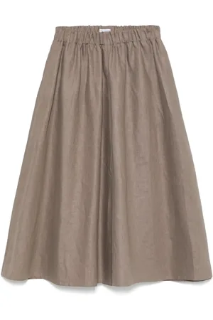 Brunello Cucinelli Jupe mi-longue en lin