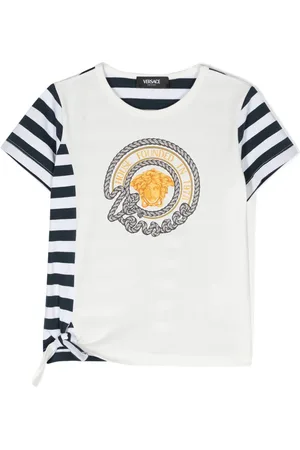 VERSACE T-shirt Nautical Medusa à rayures