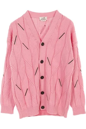 Hermès Cardigan en maille torsadée (années 2010)