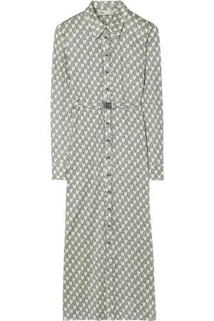 Tory Burch Robe-chemise mi-longue à motif imprimé