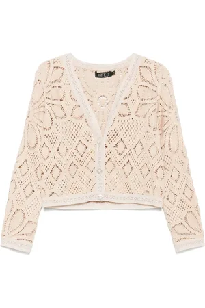 PATBO Cardigan en crochet à fleurs