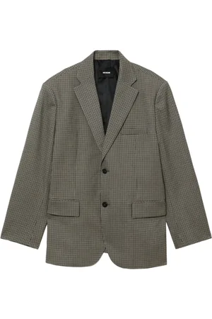 We11 Done Blazer à carreaux